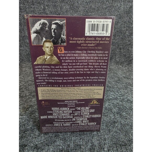 The Killing (VHS, 1956) MGM Sterling Hayden / Elisha Cook Rare VHS Copy - Picture 3 of 7